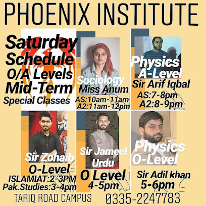 Phoenix -Institute -Tariq Road -Campus -For- O/A- Levels